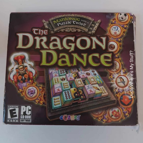 The Dragon Dance PC CD-ROM, Jewel Case, 2009, Mahjongg w Puzzle Twist! EXCELLENT - Picture 1 of 3